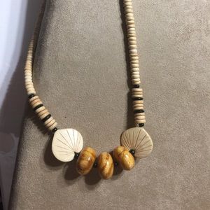 Wooden beads necklace